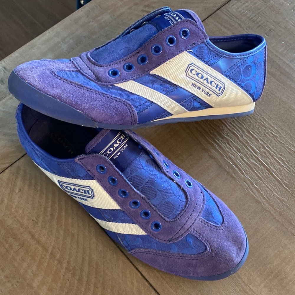 Coach blue sneakers